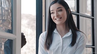 College girl fucks stepbrother's BBC best friend