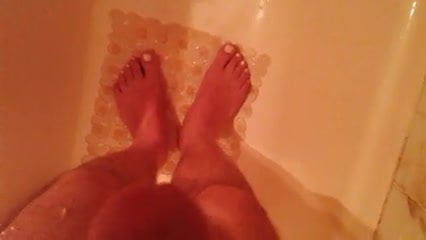 in the bath
