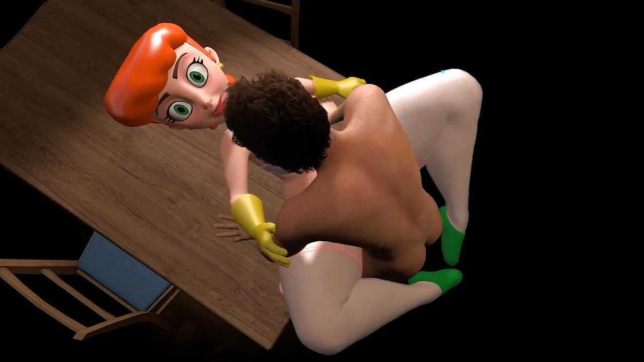 Dexter's Sweet Stepmom Missionary Sex on the Table - Dexter's Lab Parody