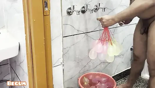 После фестиваля Holi очистки цвет и сперма бхабхи