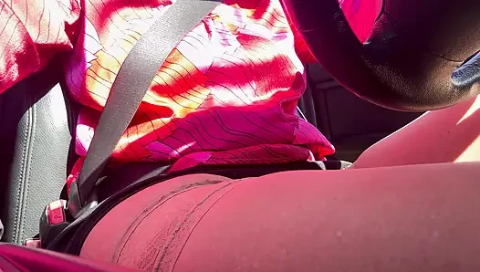 I pulled over and rubbed my pussy in the car until I had an intense orgasm.