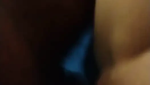 Deep stroke in her guts