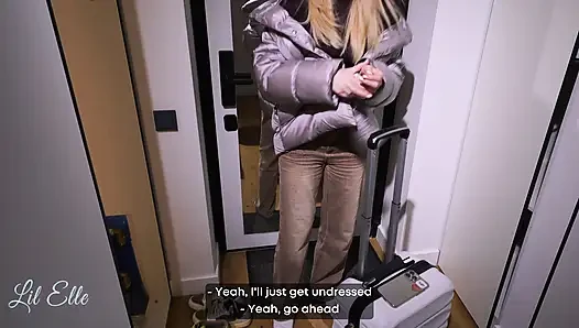 Unerwartetes Paris-Übernachten mit Stiefmama – Endete mit dickem Creampie in ihr!