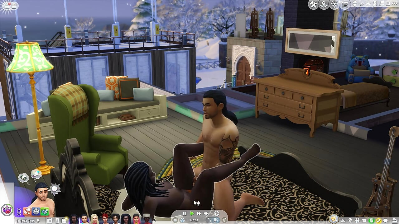 Sexy Sims in heet in een landhuis