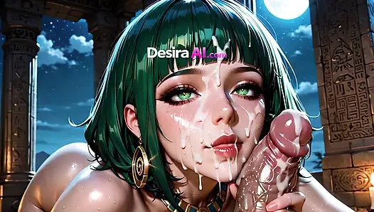 3D queen takes deep pounding, face, tits, and ass dripping in cum - AI Porn