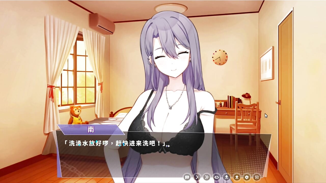 Hentai Game – Happiness Double Room - Silver Haired Woman Gets Her Pussy Pounded