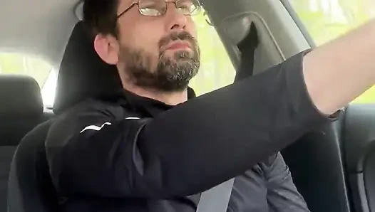 Она не могла дождаться - минет и дрочка милфы за рулем - публичный секс в машине, Kingyordanov