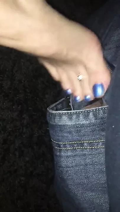 Footjob tease