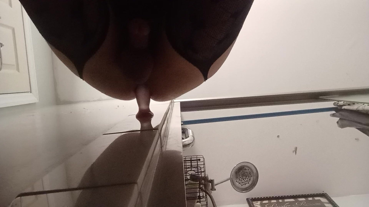 Sissy with his dildo