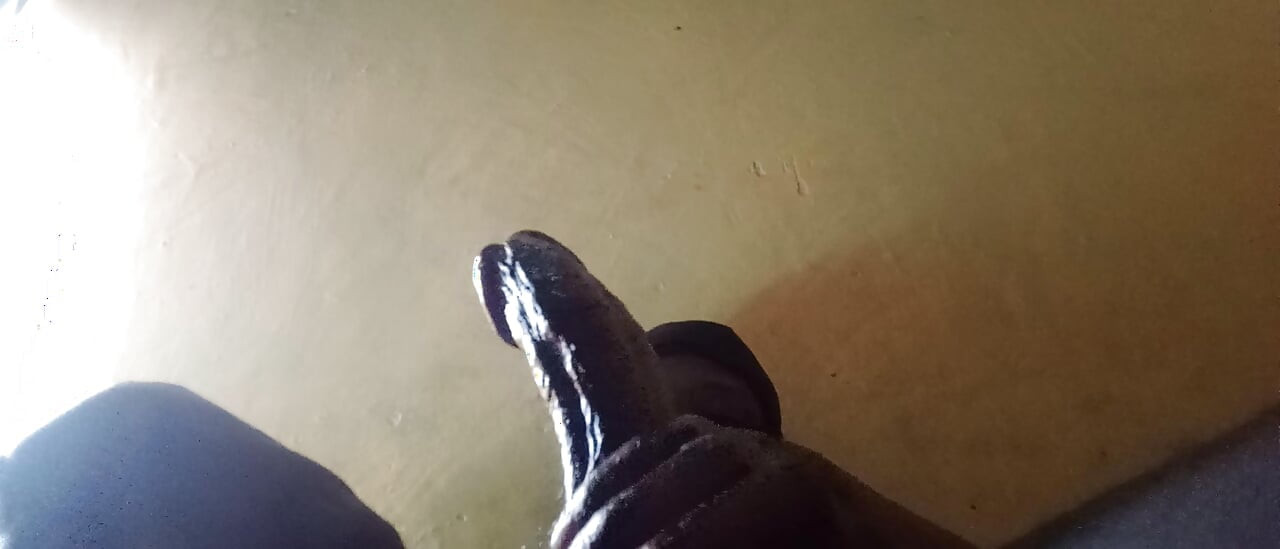 Stroking My Big Black Cock