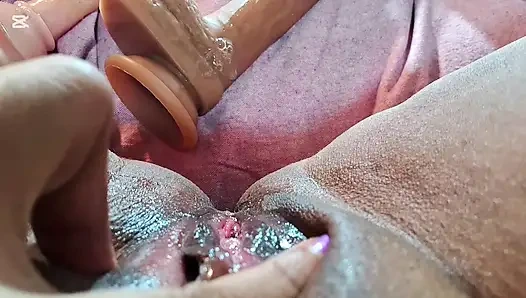 Asian solo fun with toy