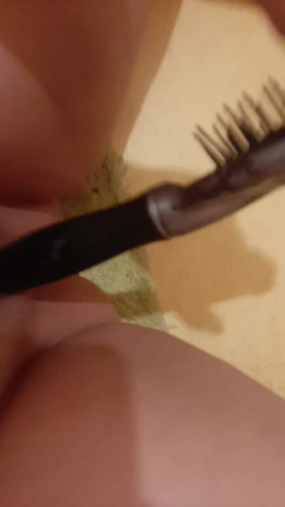Putting a brush on