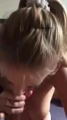 Nice blonge GF blowjob