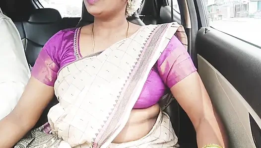 Telugu Stepmom and Stepson Car Sex Crezy Dirty Talks.