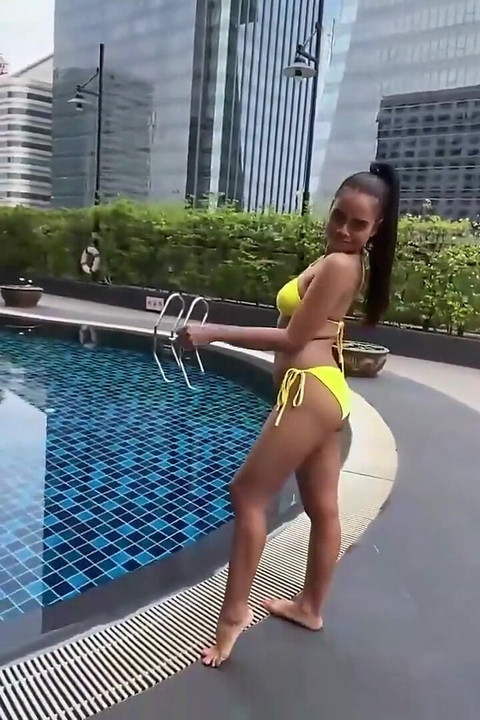 Джонтронкс - Сензационен чук край басейна с сензационна аматьорска азиатска курва