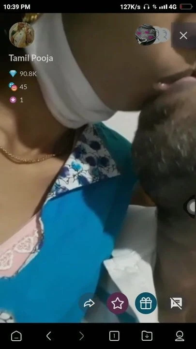 Tamil Wife kiss
