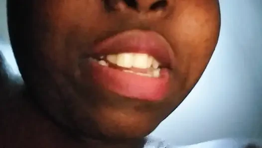 Let's see how deep my fingers go Teen(18+) shoves her fingers down her throat.
