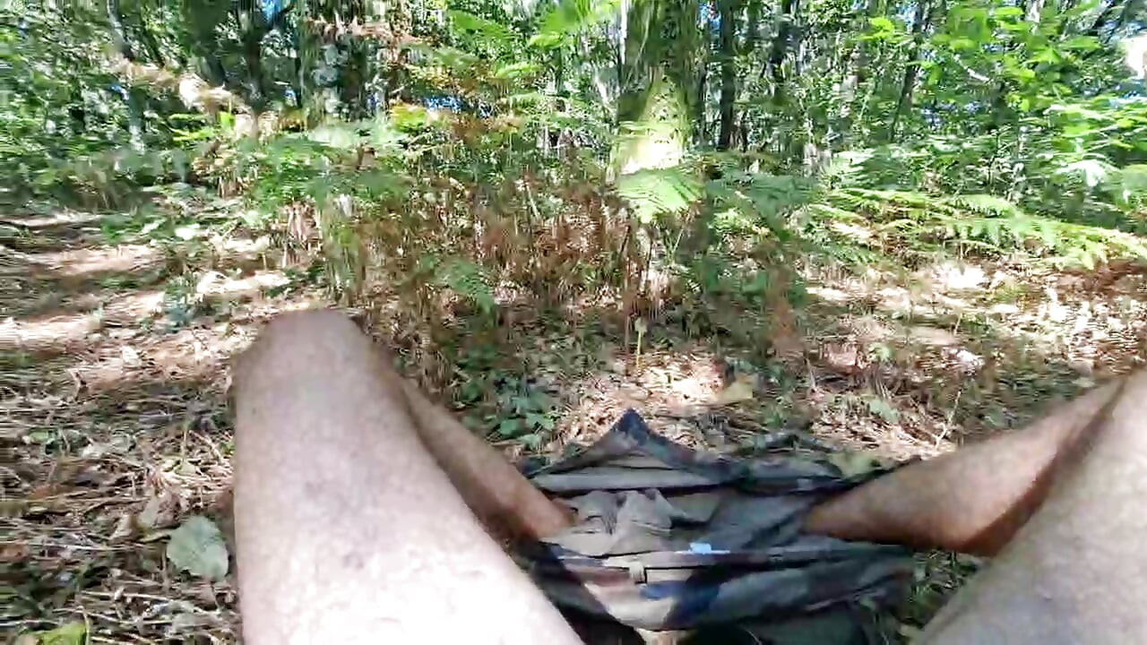 An hour of jerking in the middle of the forest, remi06cam4