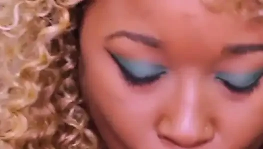 Newbie Nina Rivera Gives Her First Christmas Blowjob