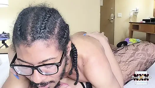 Big Booty Latina Devours Nerd