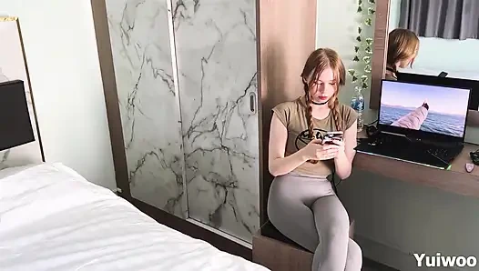 I made my Friend's Girlfriend suck to keep her secret