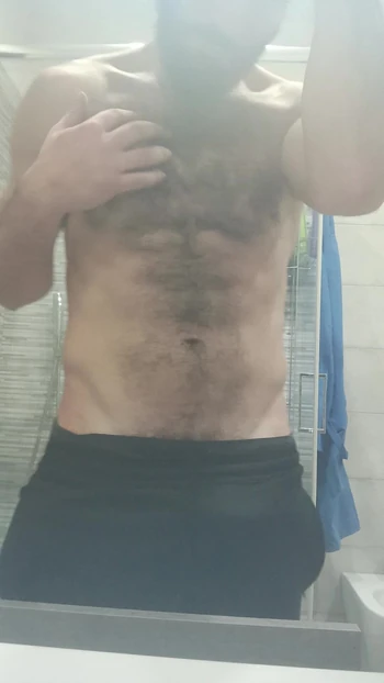 Bear before the shower