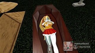 mmd r18 Saki Halloween sexy cosplay fuck want to anal sex milf public  HMV 3d hentai