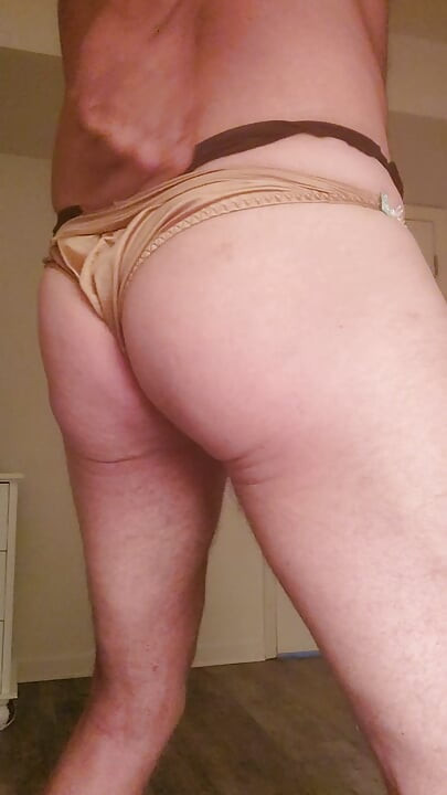 Cumming in my satin panties.