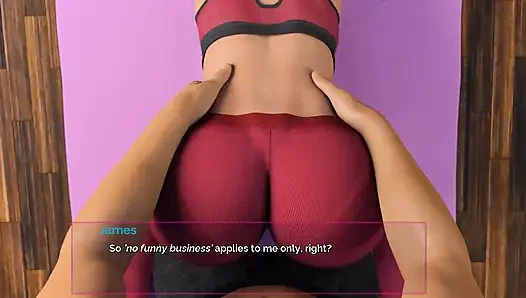 Заткнуться и танцевать: сексуальная квартирная хозяйка занимается йогой со своим квартирантом на заднем дворе, эпизод 52