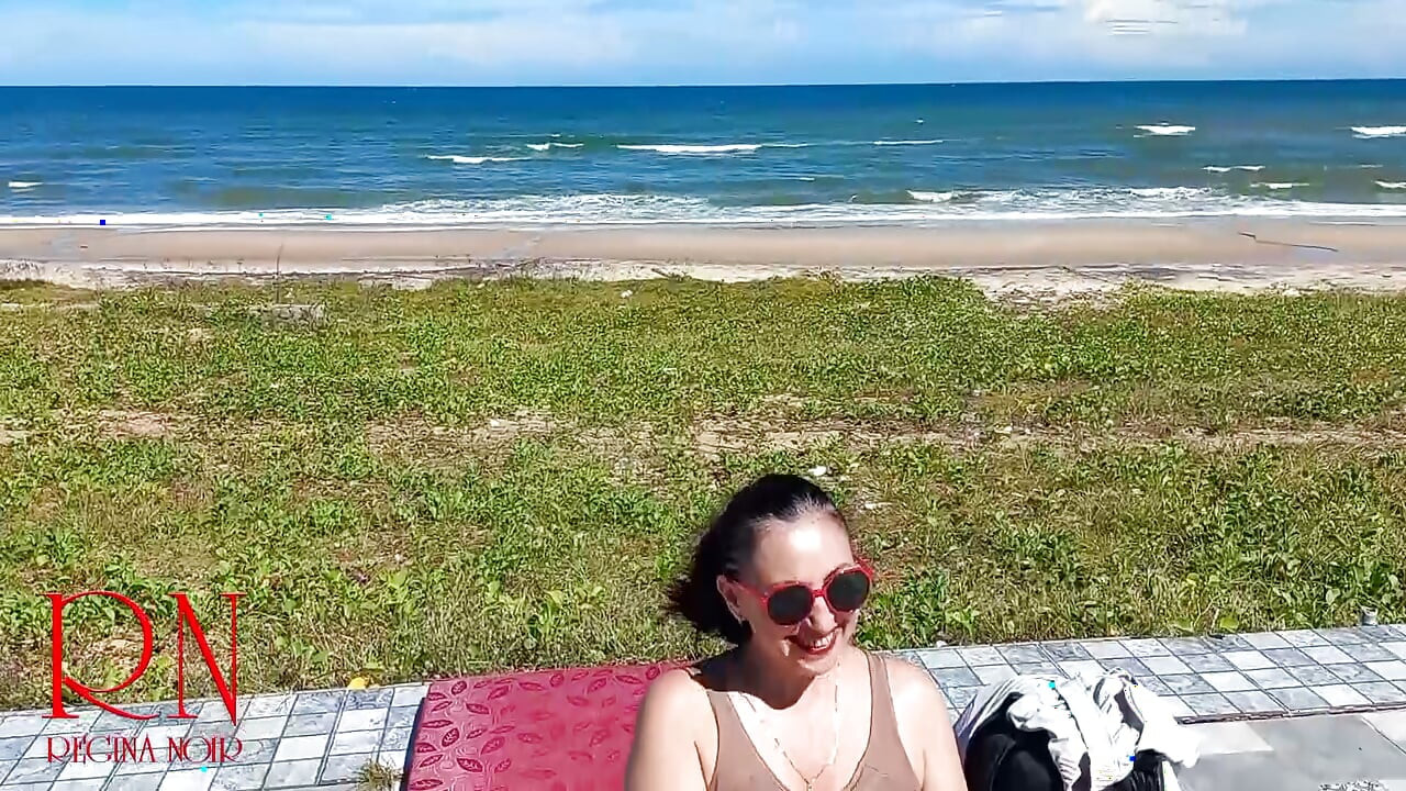 Nude beach. Watching at a public beach 318