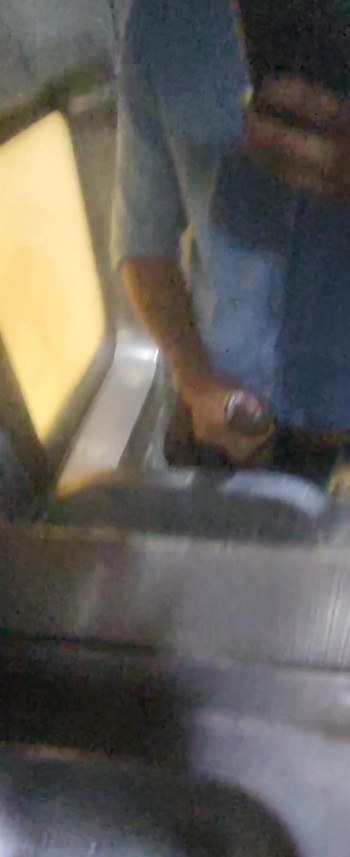 Key moment from "Desi guy jerking off in public train"