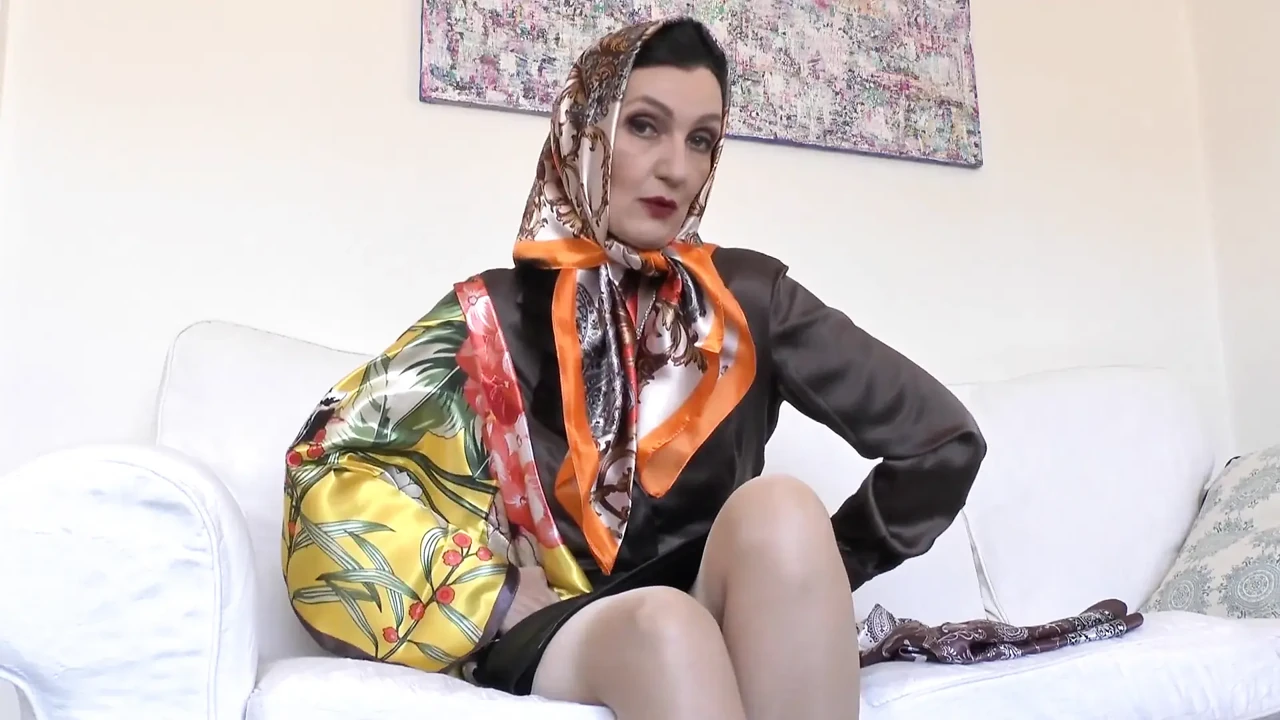 Exciting Satin Scarf Games! Lady Victoria Valente