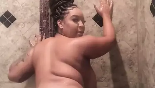 Big Black Booty Clappin In The Shower