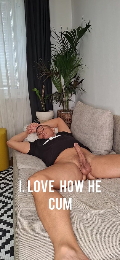 I Love How Albert Cuming. Enjoy a Handjob After Woke up