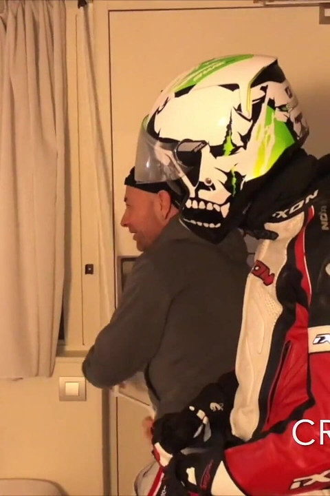 2435 Straight at the Hotel B Motorbiker in Leather Outfits