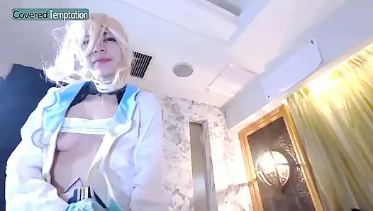 Cosplay schlanke schönheit, private off-session wird intensiv. Tiefes creampie-finish, dick und unordentlich!