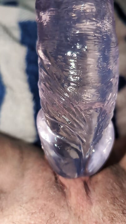 New Huge Dildo Pussy Squirt MILF GILF Solo