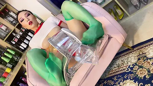 Lust 05-she Enjoys Exercising While Wearing Stockings