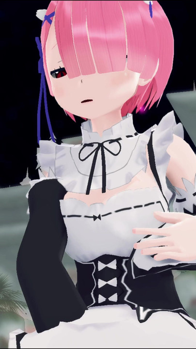 Cute girl comforting herself