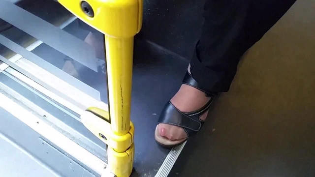 Asian granny hot nylon feet and long toenails 02