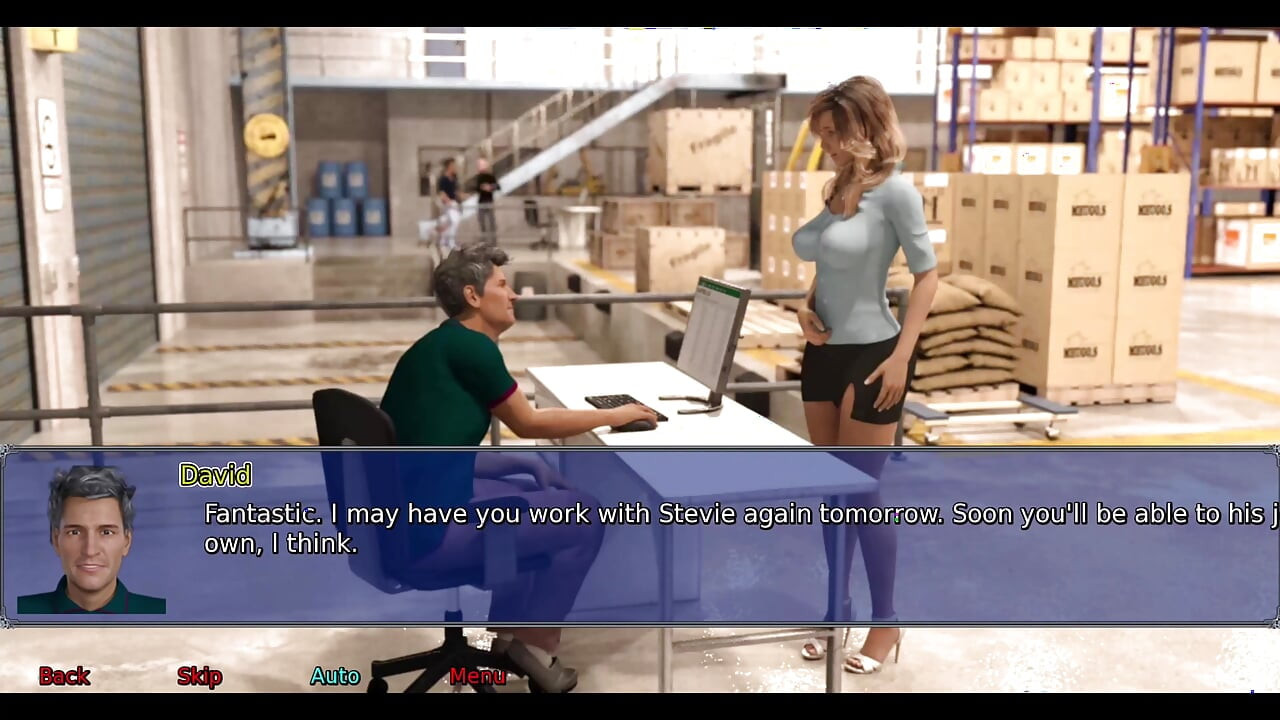 Istri kantor #7 - Dixon lagi asik mainin vibrator peluru di stacy.