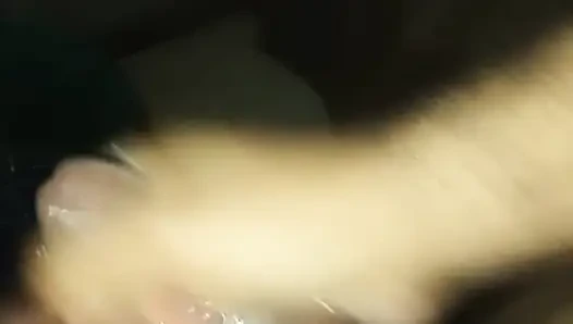 Guy masturbates with his partner and they end up