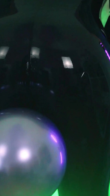 Thrilling moment from "Looner - Fetish MILF with air balloon in latex"