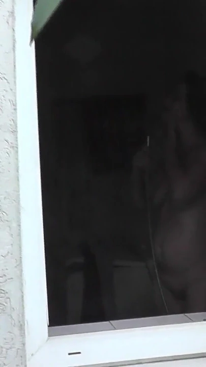 Powerful moment from "Outside - young neighbor watches Milf taking Shower"