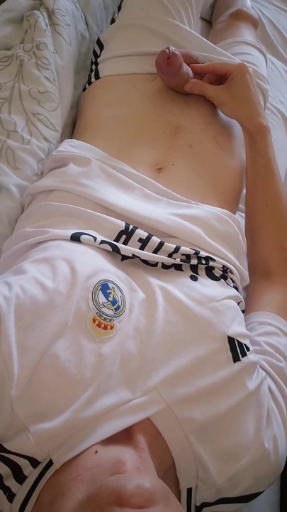 Boy in a Football Uniform