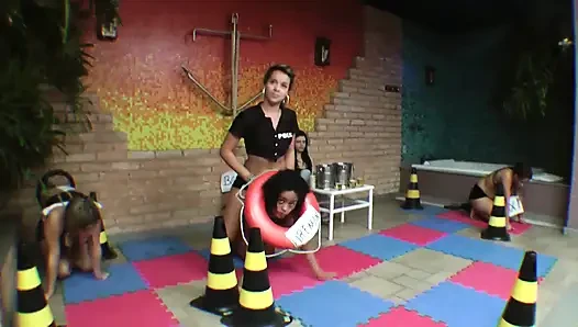Lesbian pony play menderita