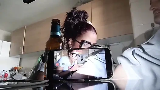 I teach the Cuban woman to drive and she in return sucks it