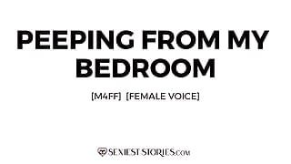 エロティカオーディオストーリー:私の寝室(M4FF)から覗く