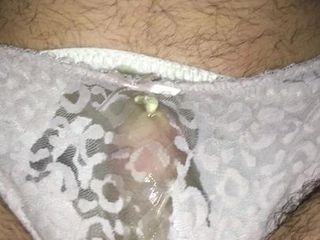 Pissing in my silk panties & Iltwlp's lace panties Pt.1
