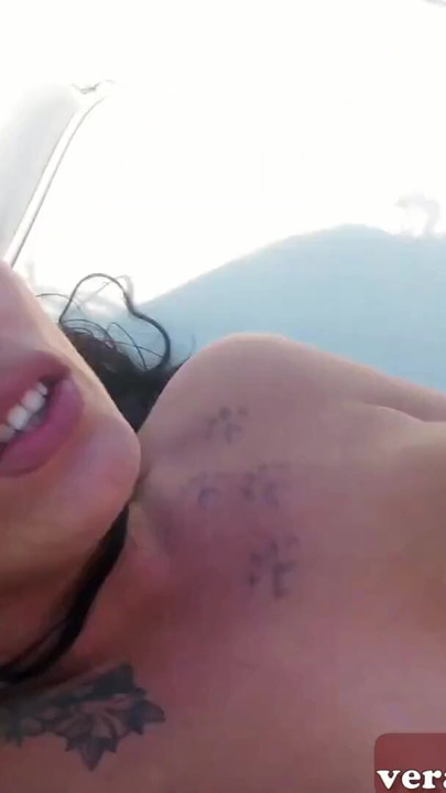 German amateur outdoor sex on a boat with big tits slut | Clip 1
